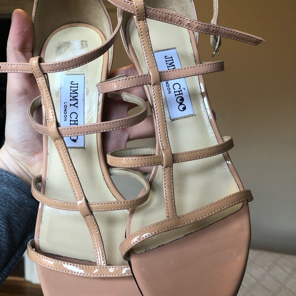 strappy jimmy choo heels